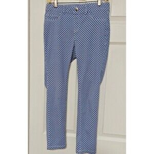 Rafaella Womens Comfort Stretch Printed Ankle Pants Sz 6 Provence Pull On F Ship